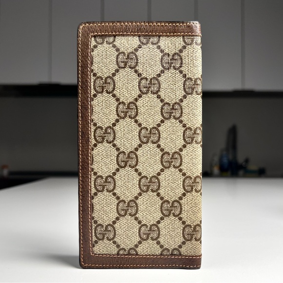 Gucci Beige and Brown Wallet and check book - Picture 2 of 7